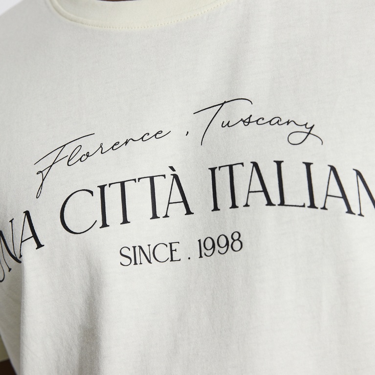 Printed tee "Bill" Yellow